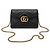 Gucci Marmont Borsa a Tracolla in Pelle Nera Nero