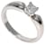 Van Cleef & Arpels Platinum Band Ring with Square Princess Cut Diamond  - view 1