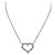 Tiffany & Co. Collana Cuore Zaffiri Rosa e Diamanti Bianco