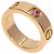 Cartier Love Ring aus 18K Roségold mit Saphir