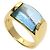 Bulgari Bvlgari Tronchetto Ring mit blauem Topas