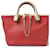 Chloé Baylee Ledertasche Rot Beige