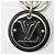 Portachiavi Charm Louis Vuitton LV Circle Bag Nero Argento - vista 4