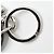 Portachiavi Charm Louis Vuitton LV Circle Bag Nero Argento - vista 5