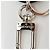 Portachiavi Charm Louis Vuitton LV Circle Bag Nero Argento - vista 6