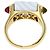 Bulgari Anello Bvlgari Tronchetto in peridoto e tormalina rosa, oro giallo 18K - vista 4