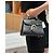 Borsa Delvaux Tempete Mini in pelle nera con bordi azzurro chiaro Nero Blu chiaro - vista 10