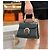 Borsa Delvaux Tempete Mini in pelle nera con bordi azzurro chiaro Nero Blu chiaro - vista 9