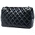 Chanel Black Small Quilted Patent Coco Shine Flap Preto - vista 2