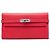 Cartera Kelly Longue Hermès en Epsom Mysore Rojo Roja