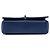 Chanel Blue Medium Chevron Metallic Sheepskin Vintage Mademoiselle Flap - vista 3