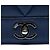 Chanel Blue Medium Chevron Metallic Sheepskin Vintage Mademoiselle Flap - vista 5
