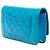 Wallet On Chain Portafoglio con catena Chanel Blue CC Quilted Patent - vista 2