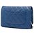 Chanel Blue CC gestepptes Caviar Wallet on Chain Blau - Ansicht 2