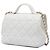 Chanel White Small Quilted Caviar Business Affinity Top Handle Flap Blanco - vista 2