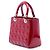 Lady Dior Cannage Dior rot Lackleder Medium Bordeaux - Ansicht 2