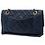 Chanel Blue Medium Quilted Iridescent Calfskin Happy Stitch Flap Blu navy - vista 2