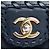 Chanel Blue Medium Quilted Iridescent Calfskin Happy Stitch Flap Blu navy - vista 5