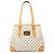 Louis Vuitton White Damier Azur Hampstead MM Bianco