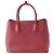 Prada Red Medium Saffiano Cuir Double Satchel Rosso Bordò - vista 4