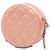 Chanel Pink CC gesteppte iridisierende Caviar Rund-Clutch mit Kette - Ansicht 2