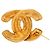 Chanel Gold CC Broche Goldplattiert gesteppt Golden - Ansicht 3