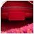 Lady Dior in tweed rosso misura Medium con frange e strass - vista 5