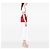 Lady Dior in tweed rosso misura Medium con frange e strass - vista 6