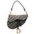 Borsa Saddle in tela Dior Blue Oblique