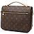 Louis Vuitton Marrone Monogram Pochette Metis - vista 2