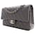 Chanel Gray Medium Classic Lambskin Double Flap Castaño Gris antracita - vista 3