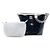 Sac seau Chanel Black Small en PVC et veau froissé Camellia Coco Noir - vue 7