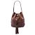 Bolsa Bucket Lady com borla em pele de vitela castanha Gucci Marrom