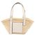 Borsa Tote LOEWE Beige Small Raffia Anagram
