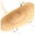 Borsa Tote LOEWE Beige Small Raffia Anagram - vista 3