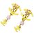 Orecchini a clip Chanel Yellow CC in resina con perline Giallo - vista 2