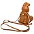 Mochila Rabbit Zoo Doll em couro de bezerro marrom e canvas revestido Visetos MCM - vista 2