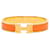 Bracelet Clic H Hermès en émail orange étroit PM  - vue 1