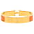 Bracelet Clic H Hermès en émail orange étroit PM  - vue 3
