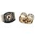 Orecchini Chanel Gold Gold Plated Strass and Faux Pearl Double CC Drop Push Back D'oro - vista 4