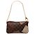 Louis Vuitton Marrone Damier Ebene Trunks Labels Pochette Milla MM