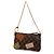 Louis Vuitton Marrone Damier Ebene Trunks Labels Pochette Milla MM - vista 2