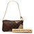 Louis Vuitton Marrone Damier Ebene Trunks Labels Pochette Milla MM - vista 8