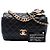 Chanel Black Medium Quilted Lambskin Private Affair Camellia Flap Nero - vista 7