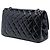 Chanel Black Quilted Crinkled Patent Reissue 2.55 Double Flap 227 Nero - vista 2
