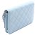 Wallet On Chain Portafoglio con catena Chanel Blue Quilted Caviar Crystal Enamel CC Blu chiaro - vista 2