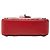 Clutch Elektra con chiusura a turnover in pelle di vitello borchiata rossa Prada Rosso - vista 3
