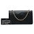 Wallet On Chain Portafoglio con Catena Chanel Black CC Caviar Nero - vista 7