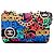 Chanel Black Printed Nylon Graffiti 19 Wallet on Chain Schwarz