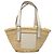 LOEWE Beige Small Raffia Anagram Basket Tote